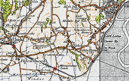Old map of Allithwaite in 1947