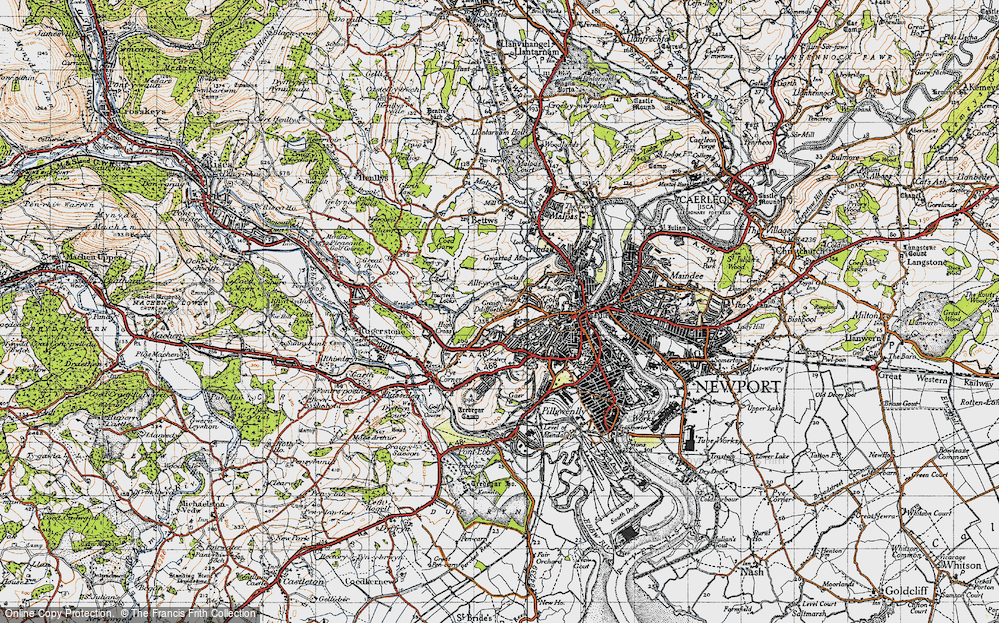 Old Map of Allt-yr-yn, 1946 in 1946