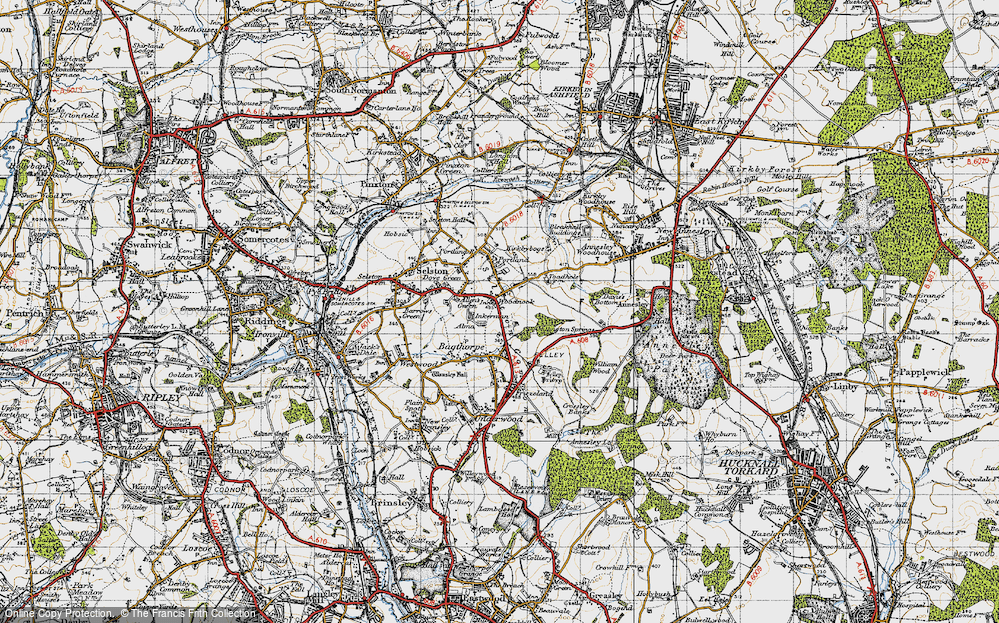 Old Map of Alma, 1946 in 1946