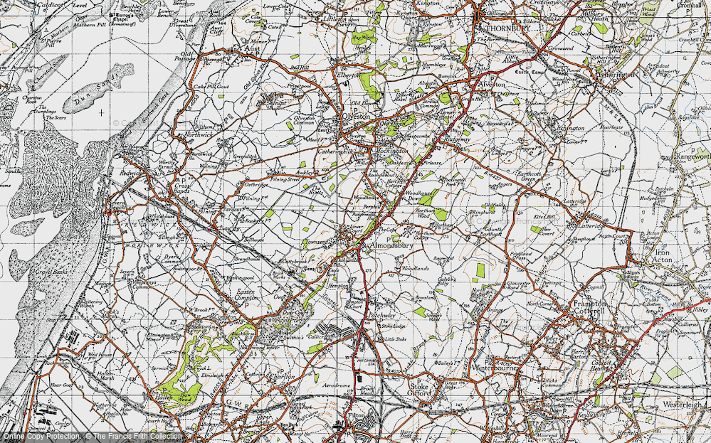 Old Map of Almondsbury, 1946 in 1946