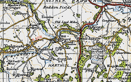 Old map of Bowers Hall in 1947