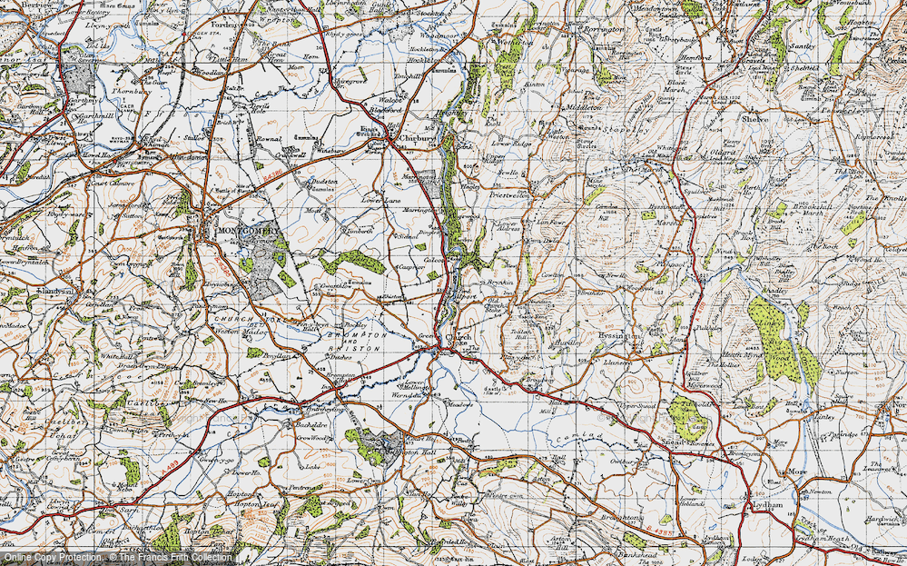 Old Map of Alport, 1947 in 1947