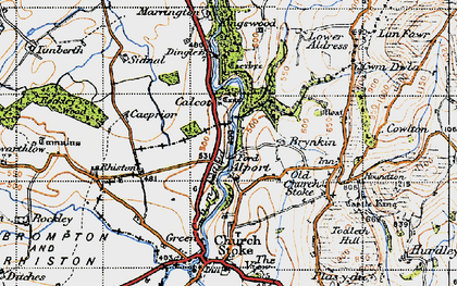 Old map of Alport in 1947