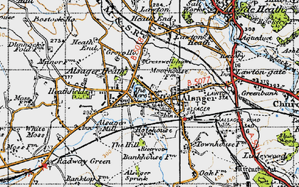 Old map of Alsager in 1947