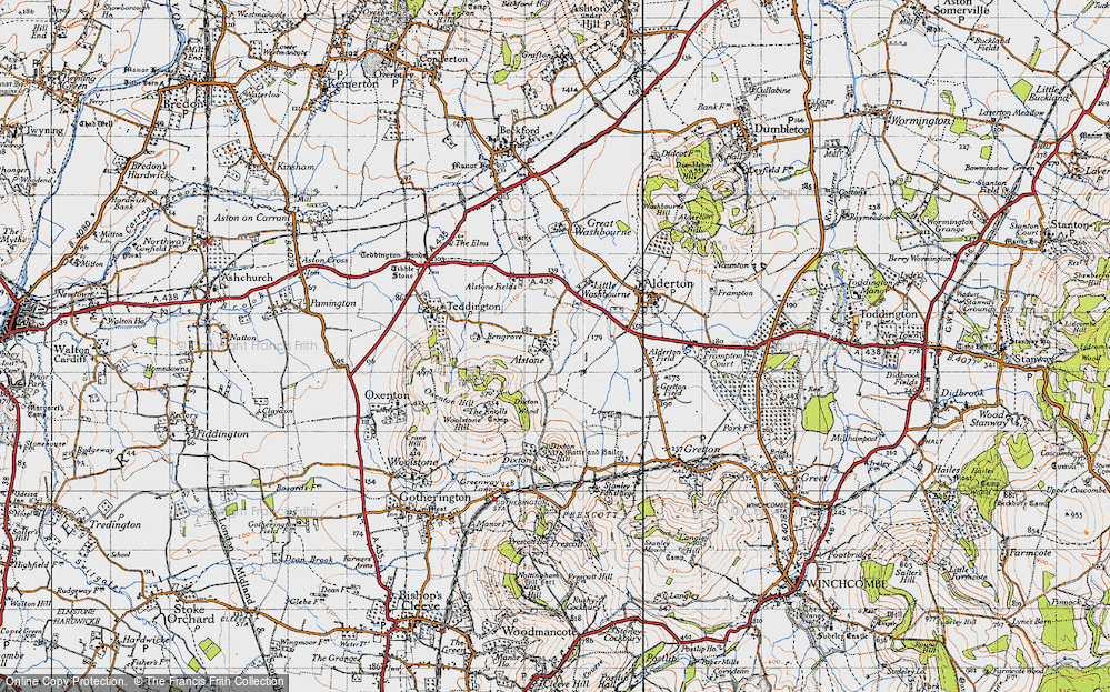 Old Map of Alstone, 1946 in 1946