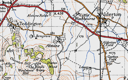 Old map of Alstone in 1946