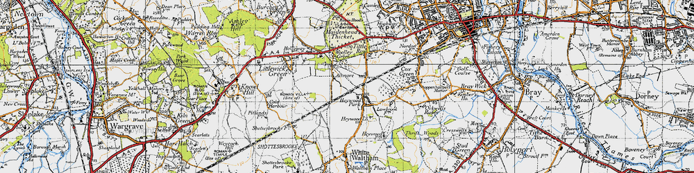 Old map of Altmore in 1947