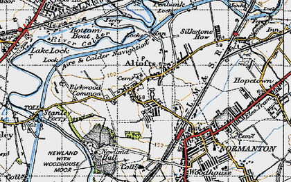 Old map of Altofts in 1947