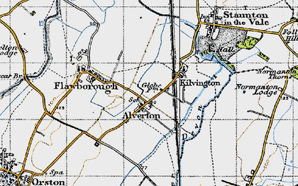 Old map of Alverton in 1946