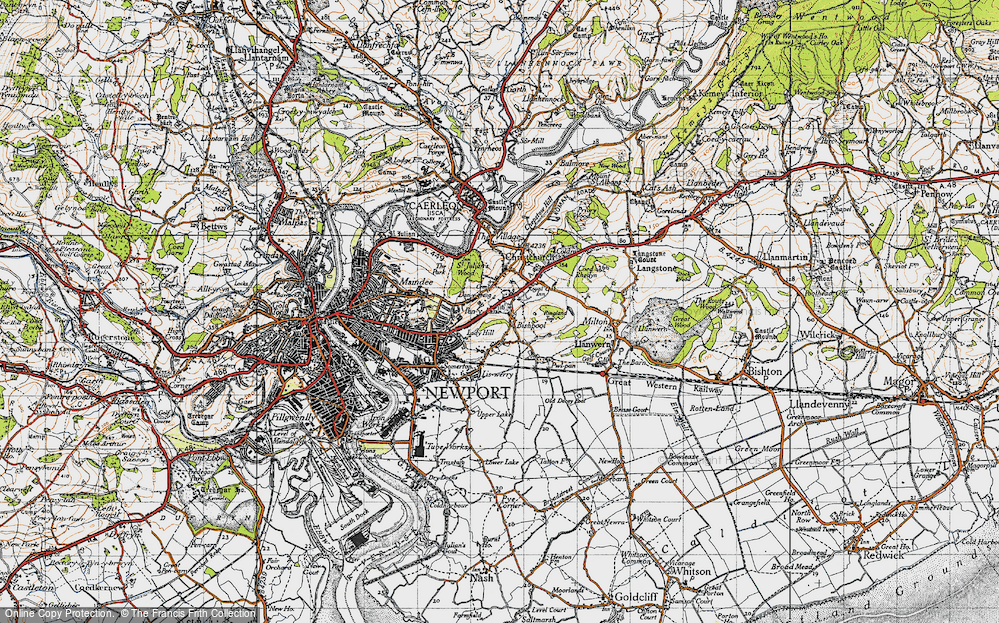 Old Map of Alway, 1946 in 1946