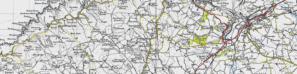 Old map of Amalebra in 1946
