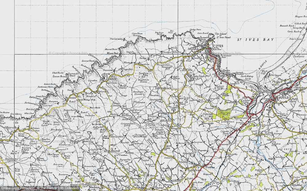 Old Map of Amalveor, 1946 in 1946