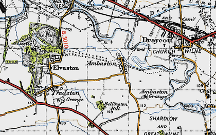 Old map of Bellington Hill in 1946
