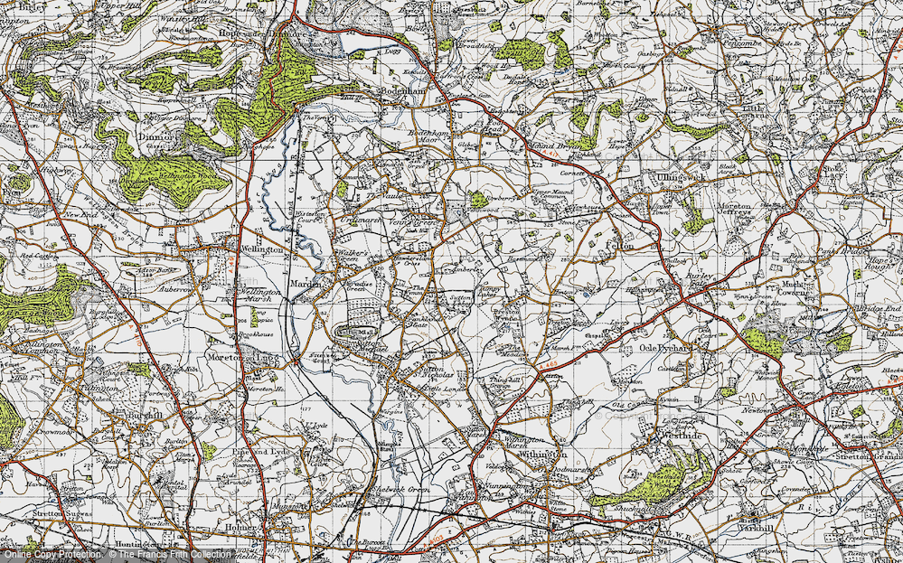 Old Map of Amberley, 1947 in 1947