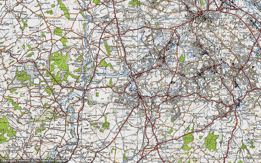 Old Map of Amblecote, 1947 in 1947