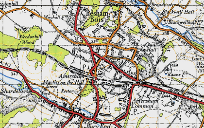 Old map of Amersham on the Hill in 1946