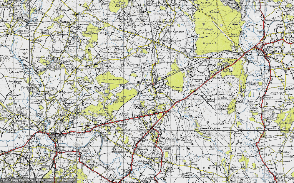 Old Map of Ameysford, 1940 in 1940