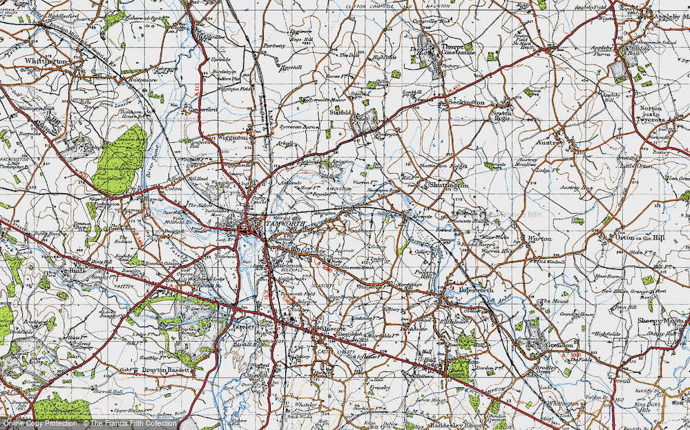 Old Map of Amington, 1946 in 1946