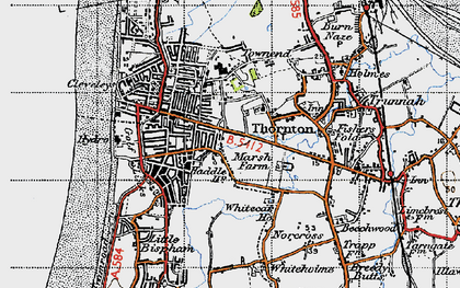 Old map of Anchorsholme in 1947