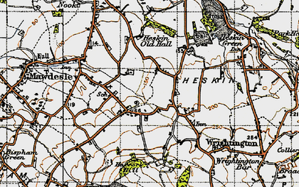 Old map of Andertons Mill in 1947