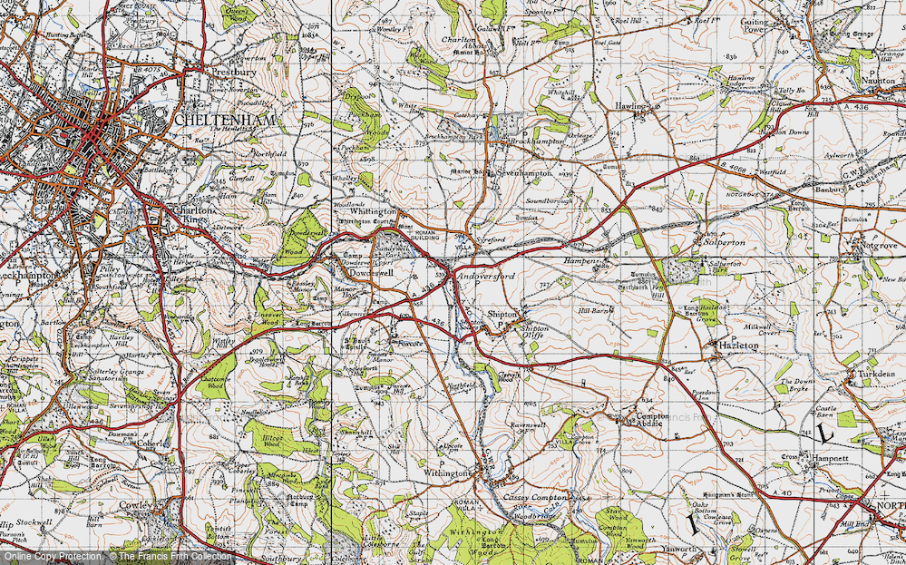 Old Map of Andoversford, 1946 in 1946