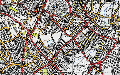Old map of Anerley in 1946