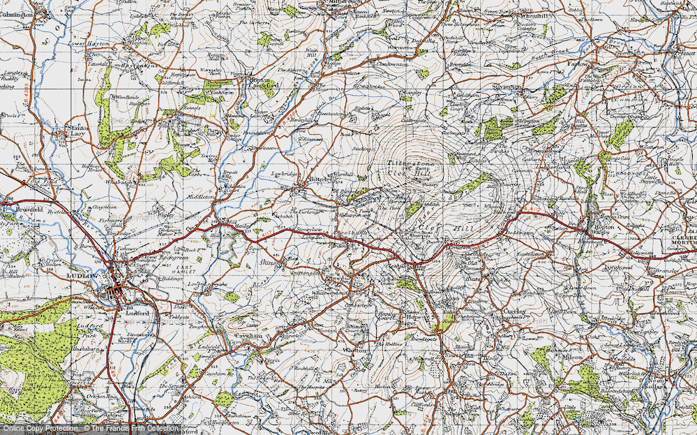 Old Map of Angelbank, 1947 in 1947