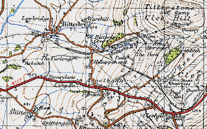 Old map of Angelbank in 1947