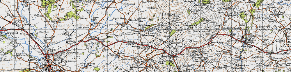 Old map of Angelbank in 1947