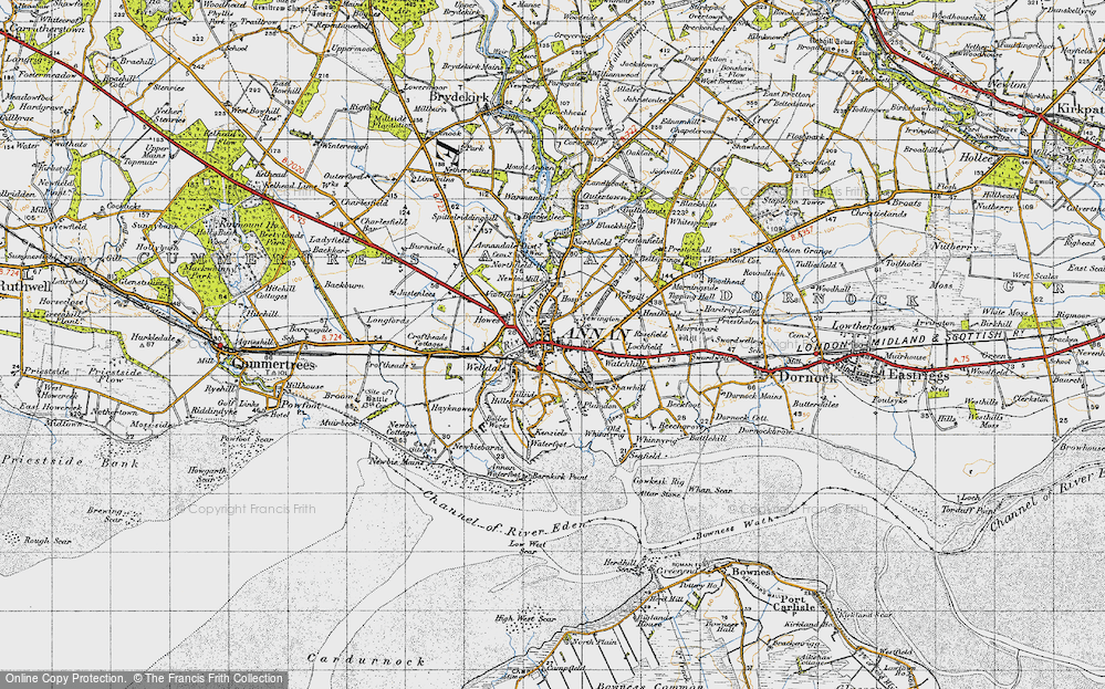 Old Map of Annan, 1947 in 1947