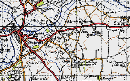 Old map of Annis Hill in 1946