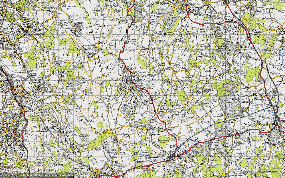 Old Map of Aperfield, 1946 in 1946