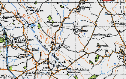 Old map of Apeton in 1946