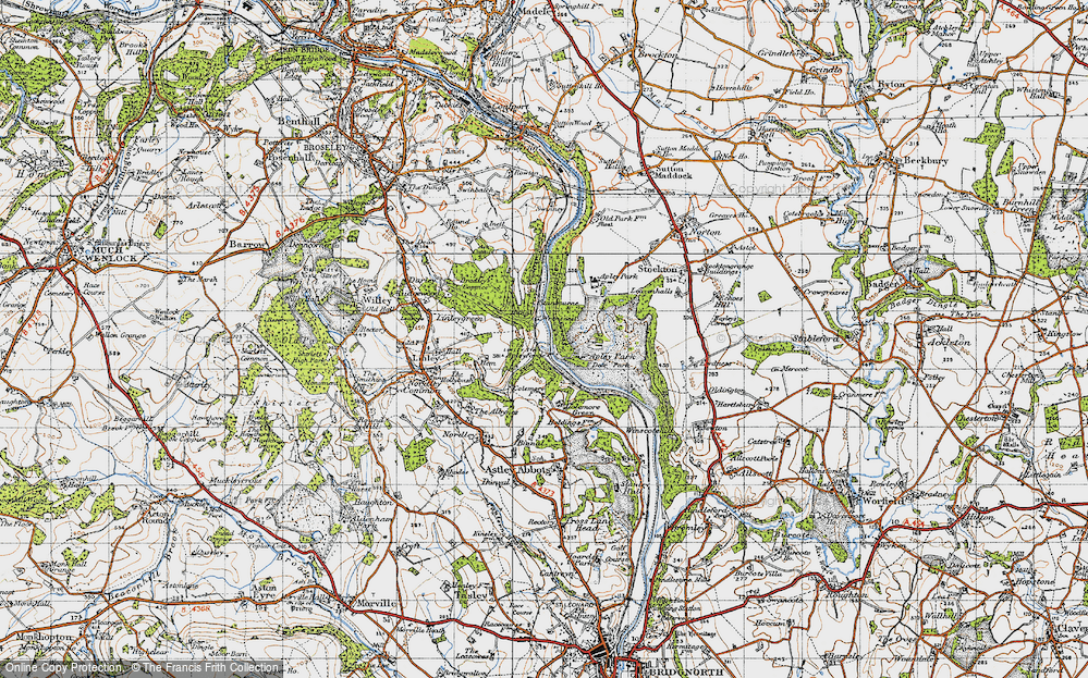 Old Map of Apley Forge, 1946 in 1946