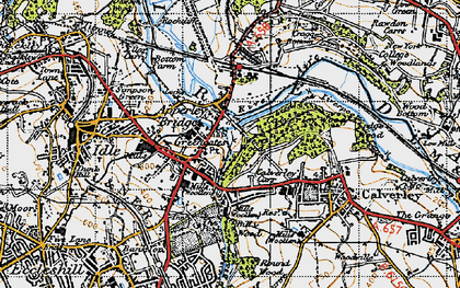 Old map of Apperley Bridge in 1947