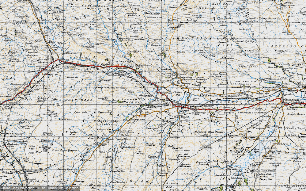 Old Map of Appersett, 1947 in 1947