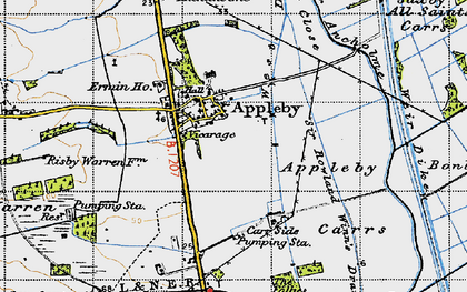 Old map of Youll Close in 1947