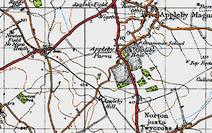 Old map of Appleby Parva in 1946