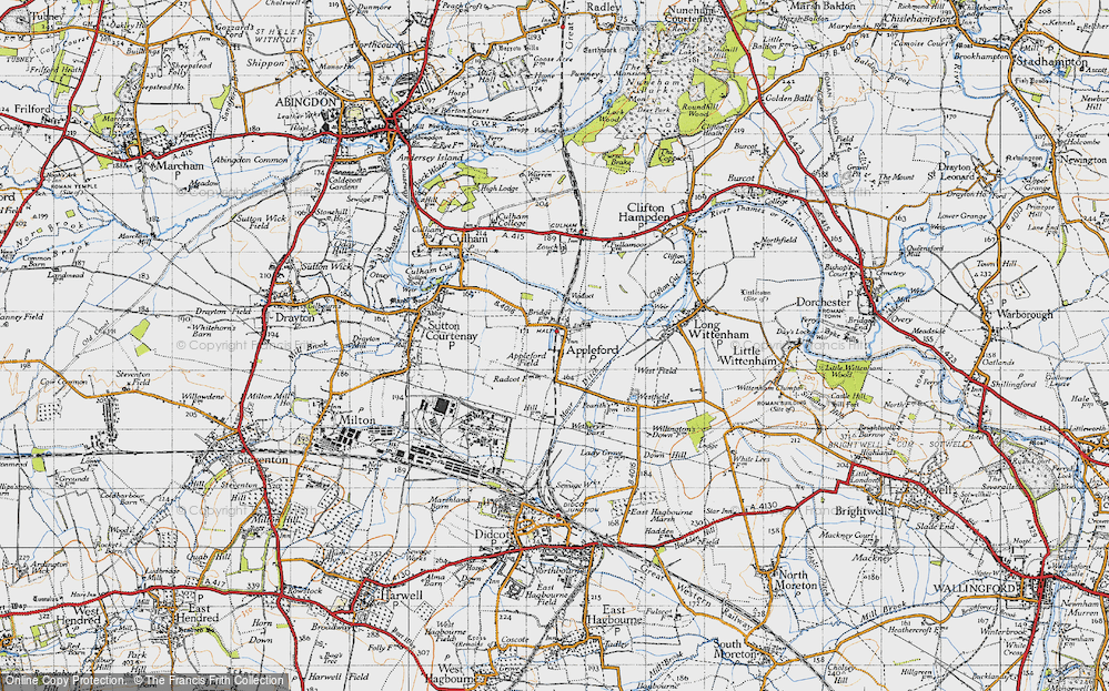 Old Map of Appleford, 1947 in 1947