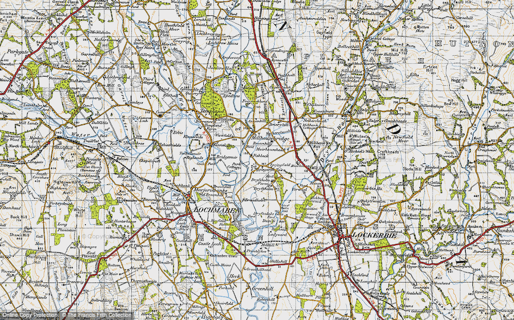 Old Map of Applegarthtown, 1947 in 1947