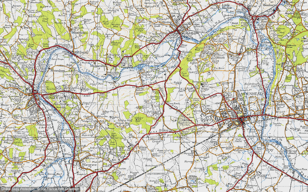 Old Map of Applehouse Hill, 1947 in 1947