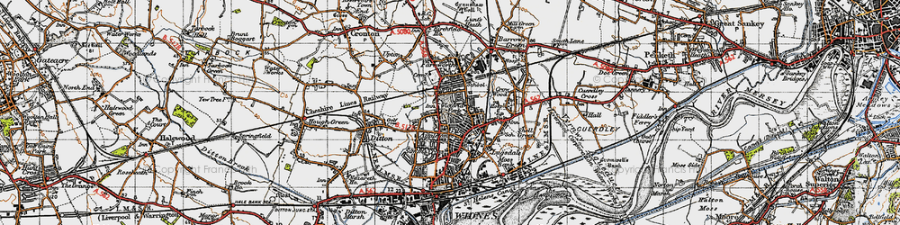 Old map of Appleton in 1947