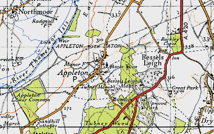 Old map of Appleton in 1947
