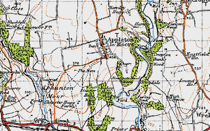 Old map of Bishop Hagg Wood in 1947