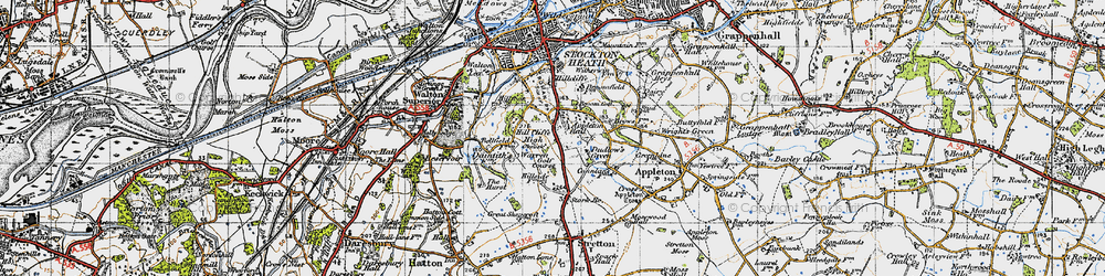 Old map of Appleton Resr in 1947