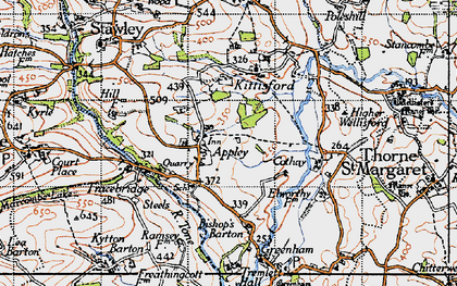 Old map of Appley in 1946