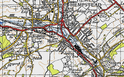 Old map of Apsley in 1946