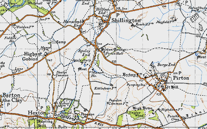 Old map of Apsley End in 1946