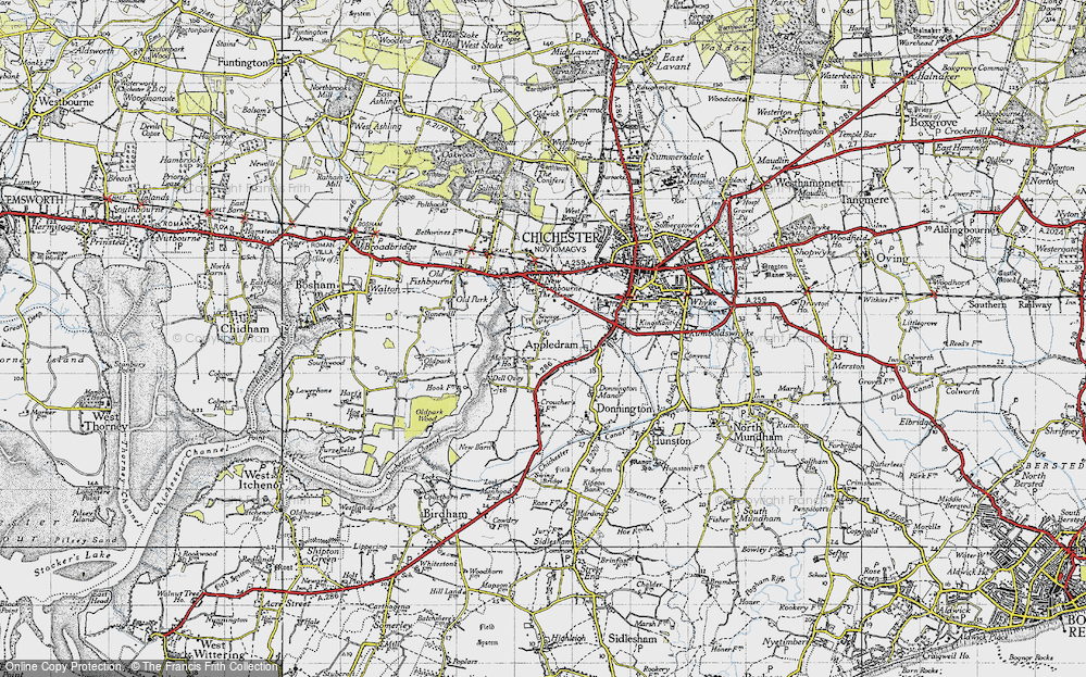 Old Map of Apuldram, 1945 in 1945
