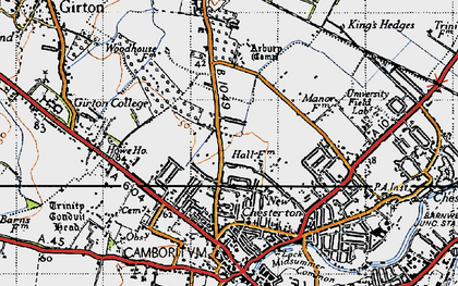 Old map of Arbury in 1946